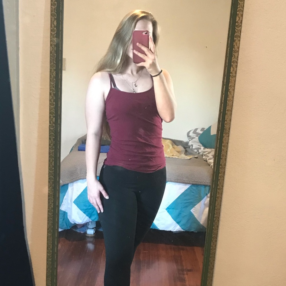 Maroon Cami